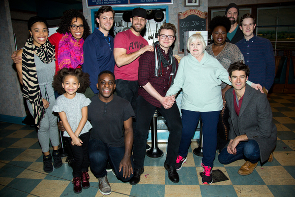 Chris Colfer, June Squibb, and the cast of WAITRESS Photo