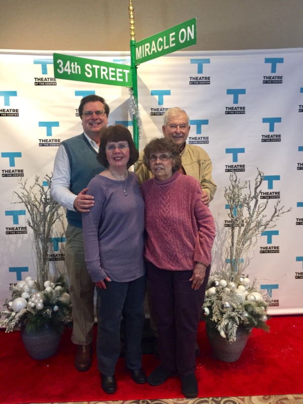 Post-Tribune Columnist Phil Potempa and Ann Scamerhorn with Chester and Peggy Potempa Photo