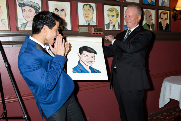 Photo Coverage: Telly Leung Receives His Portrait at Sardi's Image