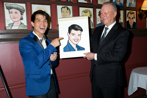 Photo Coverage: Telly Leung Receives His Portrait at Sardi's Image