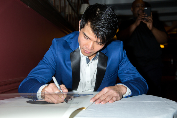 Photo Coverage: Telly Leung Receives His Portrait at Sardi's Image