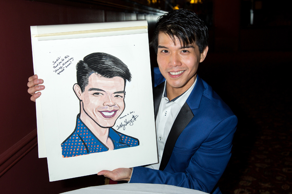 Photo Coverage: Telly Leung Receives His Portrait at Sardi's Image
