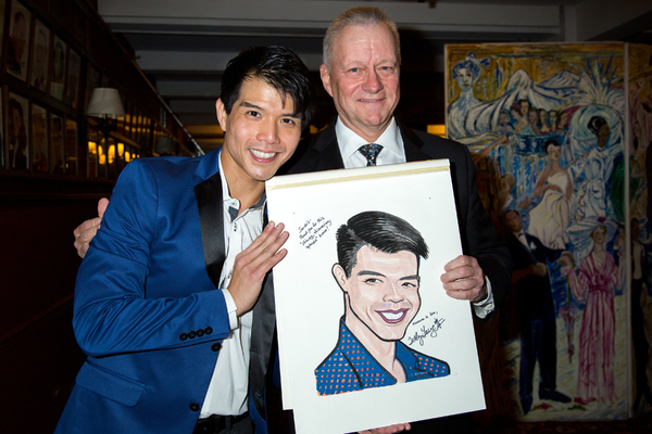 Photo Coverage: Telly Leung Receives His Portrait at Sardi's Image