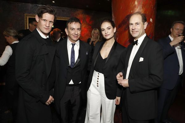 Matt Smith, Paul Roseby OBE, Lily James and Prince Edward, Earl of Wessex  Photo