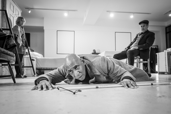 Photo Flash: Inside Rehearsal For PINTER FIVE 