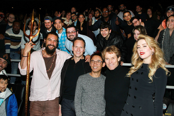 Photo Flash: Jason Momoa Surprises Fans in Times Square Before AQUAMAN Screening Image
