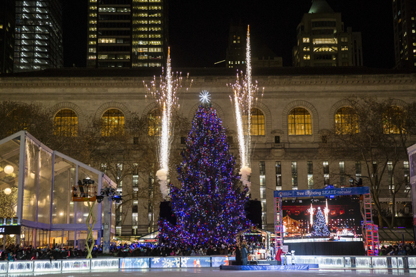 Photo Flash: Tree Lighting Skate-tacular At Bryant Park Winter Village Image