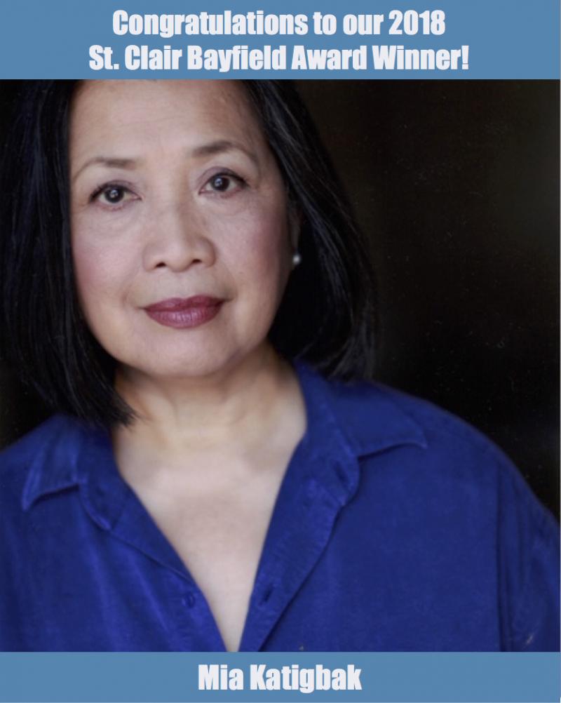 Actors' Equity Foundation Awards St. Clair Bayfield Award to Mia Katigbak  Image