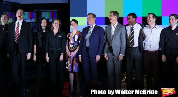 Tatiana Maslany, Bryan Cranston and Tony Goldwyn with the cast Photo