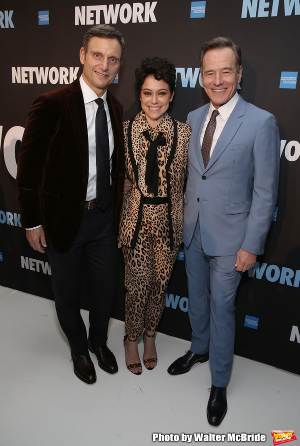 Tony Goldwyn, Tatiana Maslany and Bryan Cranston Photo