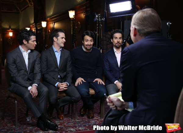 John Dickerson interviews Thomas Kail, Andy Blankenbuehler, Lin-Manuel Miranda and Al Photo