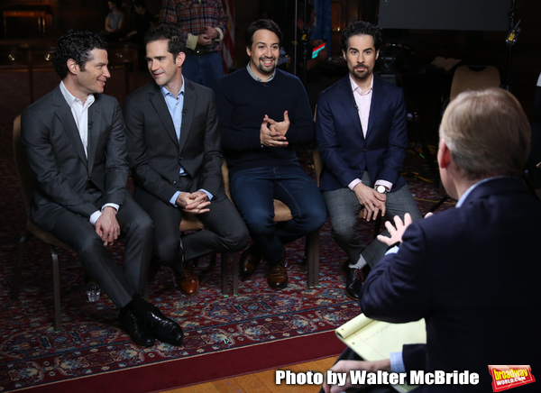 John Dickerson interviews Thomas Kail, Andy Blankenbuehler, Lin-Manuel Miranda and Al Photo