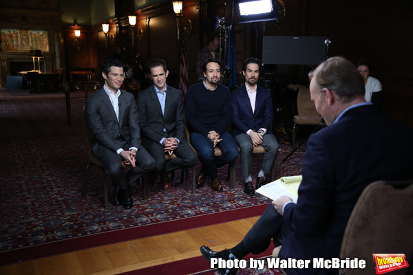 John Dickerson interviews Thomas Kail, Andy Blankenbuehler, Lin-Manuel Miranda and Al Photo