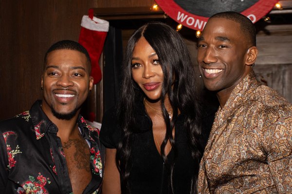 Kendrell Bowman, Naomi Campbell, Anthony Wayne Photo