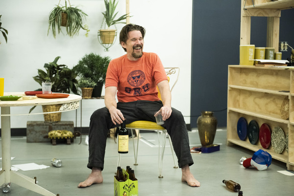 Photo Flash: In Rehearsal with Ethan Hawke and Paul Dano in TRUE WEST Image
