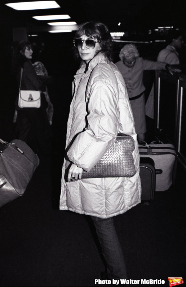 Penny Marshall at Kennedy Airport on February 30, 1982 in New York City. Photo