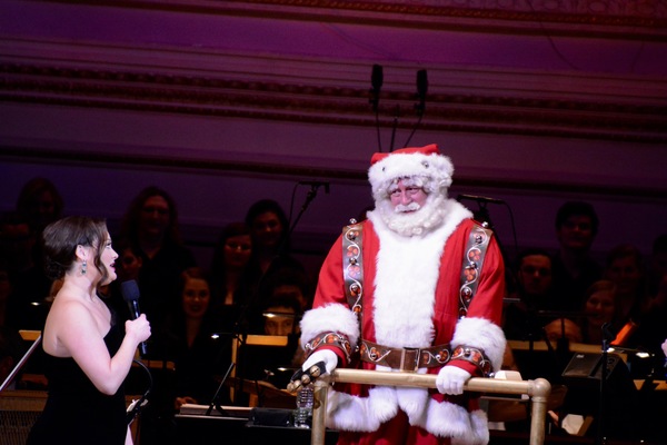Ashley Brown and Santa Claus Photo