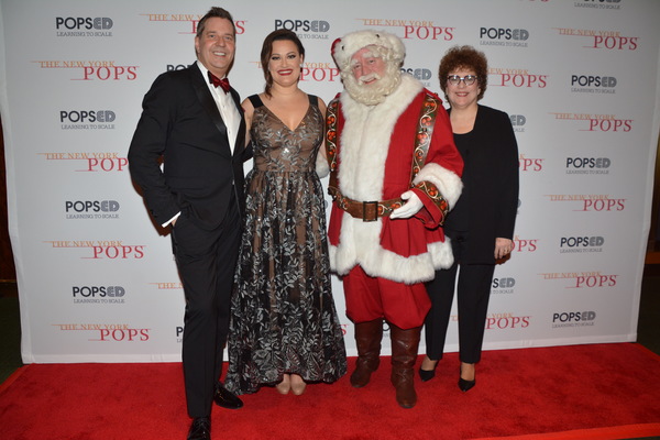 Steven Reineke, Ashley Brown, Santa Claus and Judith Clurman Photo