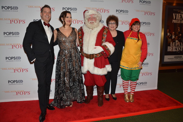 Steven Reineke, Ashley Brown, Santa Claus, Judith Clurman and Pecan Pie Photo