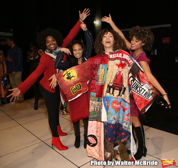 Afra Hines with LaChanze, Storm Lever and Ariana DeBose during the Opening Night Acto Photo