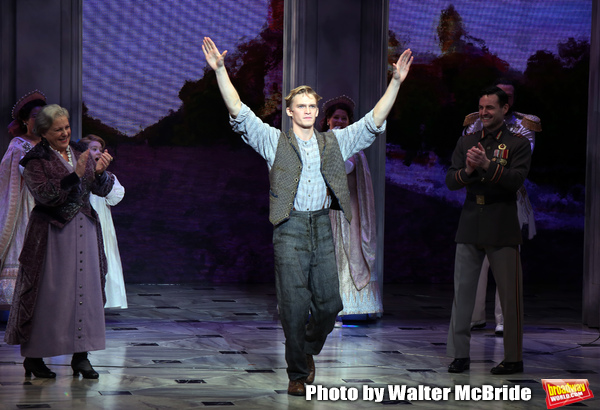 Judy Kaye and Max von Essen with Cody Simpson making his Broadway Debut Bows in "Anas Photo