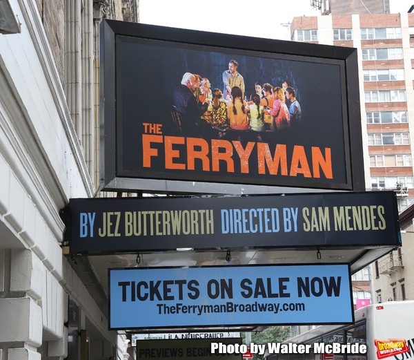 Broadway Theatre Marquee unveiling of the Jez Butterworth play 'The Ferryman' directe Photo