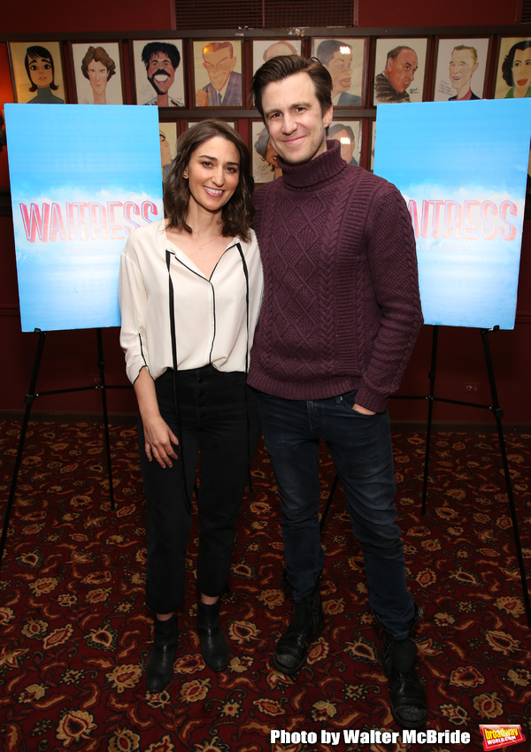 Photo Coverage: Sara Bareilles And Gavin Creel Meet The Press Before Their Shift In WAITRESS Image
