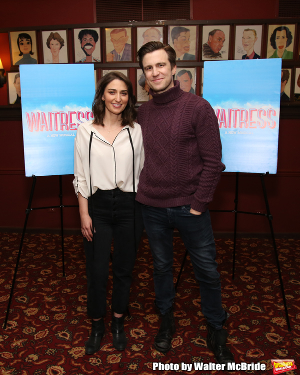 Photo Coverage: Sara Bareilles And Gavin Creel Meet The Press Before Their Shift In WAITRESS Image