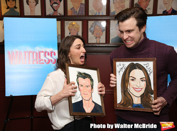 Photo Coverage: Sara Bareilles And Gavin Creel Meet The Press Before Their Shift In WAITRESS Image