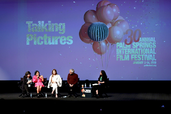 Yalitza Aparicio, Marina De Tavira, Alfonso Cuaron, and Lili Rodriguez Photo