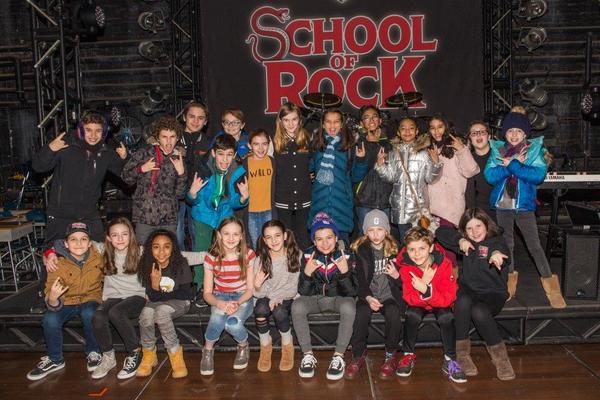 Photo Flash: THE FERRYMAN Kids Visit SCHOOL OF ROCK Image
