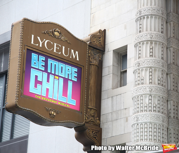 Photo Coverage: The BE MORE CHILL Gang Sees Their Brand New Marquee At the Lyceum! Image