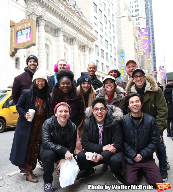 Photo Coverage: The BE MORE CHILL Gang Sees Their Brand New Marquee At the Lyceum! Image