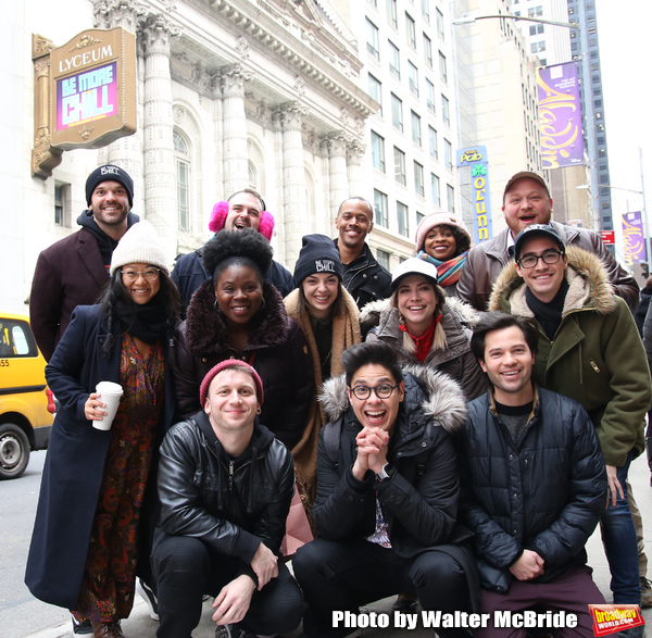 Photo Coverage: The BE MORE CHILL Gang Sees Their Brand New Marquee At the Lyceum! Image