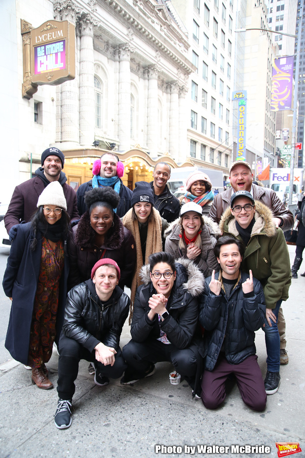 Photo Coverage: The BE MORE CHILL Gang Sees Their Brand New Marquee At the Lyceum! Image