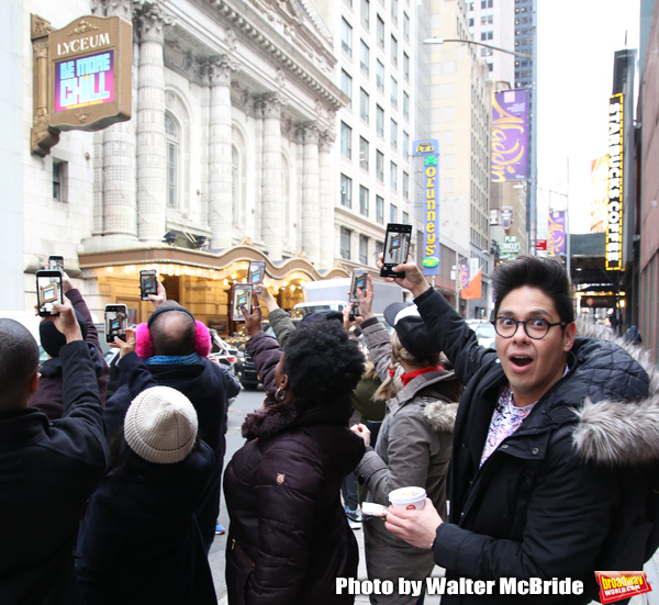 Photo Coverage: The BE MORE CHILL Gang Sees Their Brand New Marquee At the Lyceum! Image