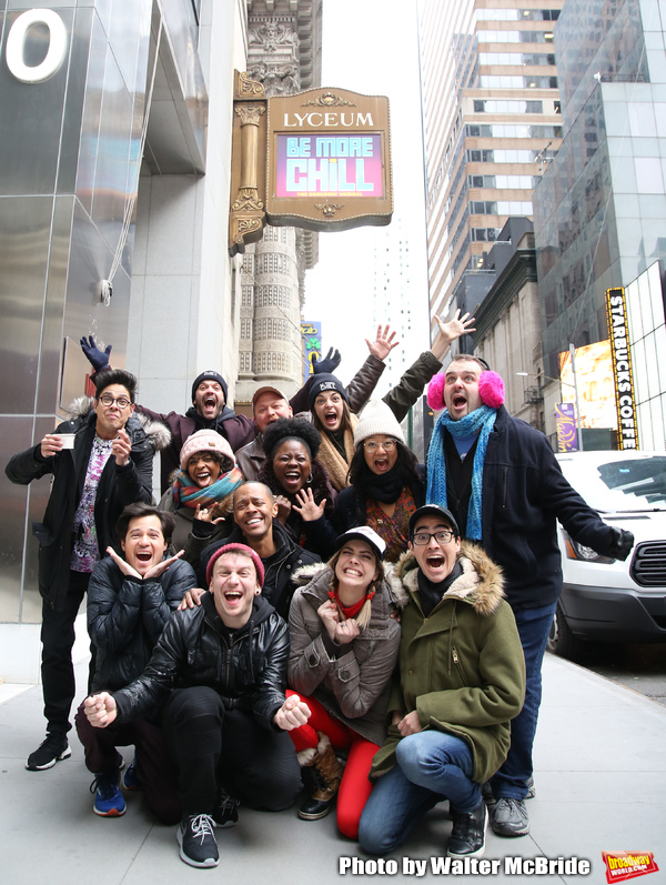 Photo Coverage: The BE MORE CHILL Gang Sees Their Brand New Marquee At the Lyceum! Image