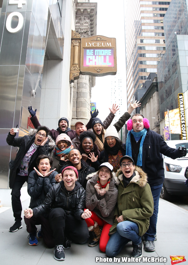 Photo Coverage: The BE MORE CHILL Gang Sees Their Brand New Marquee At the Lyceum! Image