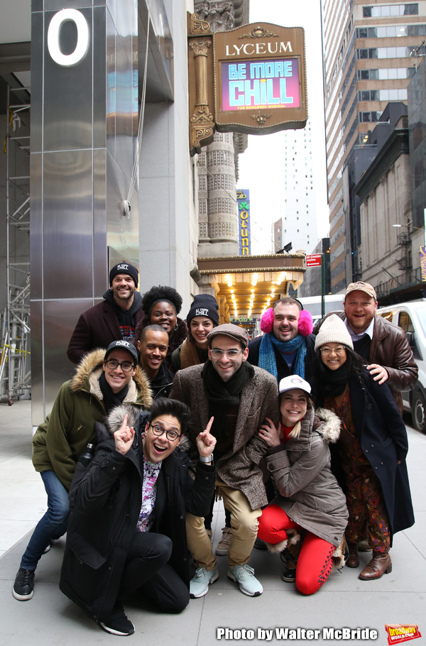 Photo Coverage: The BE MORE CHILL Gang Sees Their Brand New Marquee At the Lyceum! Image