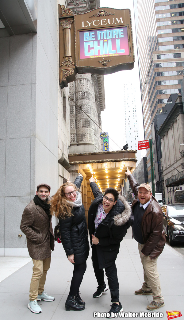 Photo Coverage: The BE MORE CHILL Gang Sees Their Brand New Marquee At the Lyceum! Image