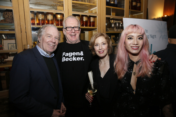 From left, actor Michael McKean, playwright Tracy Letts, actor Carrie Coon and cast m Photo