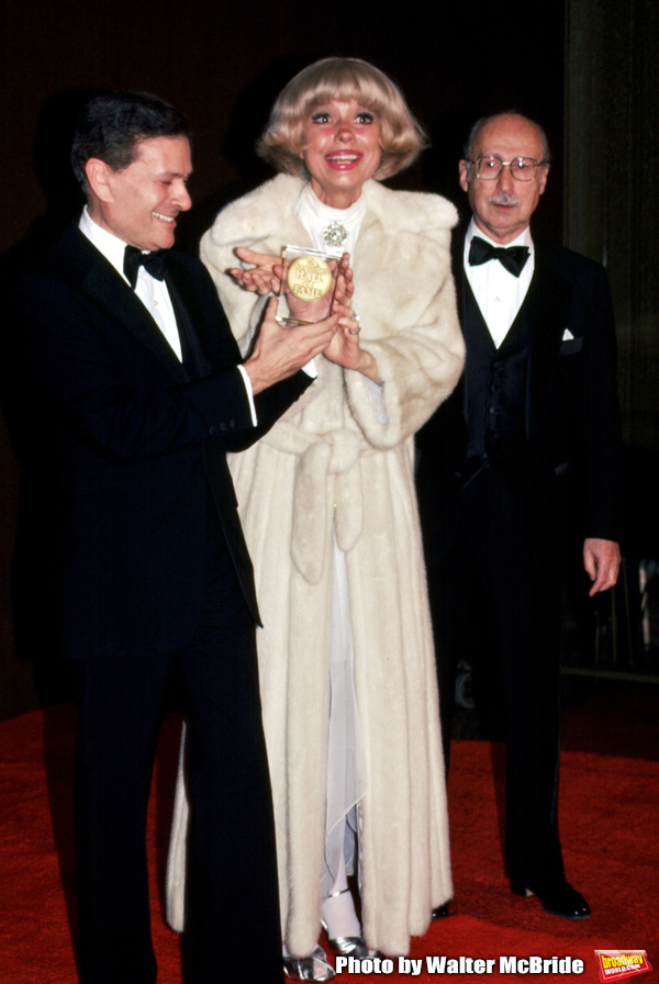 Jerry Herman, Carol Channing and Sammy Cahn in New York City, 1982. Photo