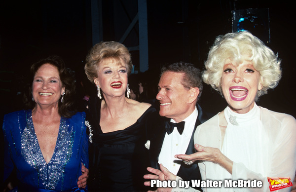 Coleen Dewhurst, Angela Lansbury, Jerry Herman and Carol Channing during 43rd Annual  Photo