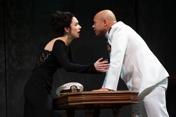 Alejandra Escalante and Chris Butler in Othello.
 Photo