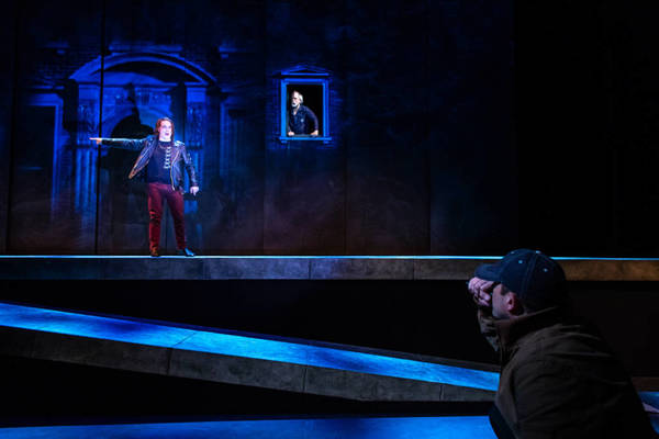 Stephen Michael Spencer, Richard Elmore, and Danforth Comins in Othello.
 Photo