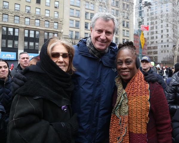 Photo Flash: Gloria Steinem and Cast of GLORIA: A LIFE March in the Women's Unity Rally Image