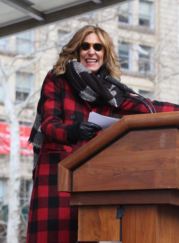 Photo Flash: Gloria Steinem and Cast of GLORIA: A LIFE March in the Women's Unity Rally Image