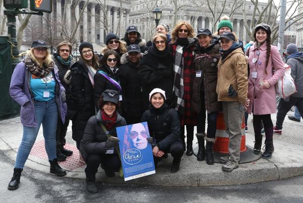 Gloria Steinem, Christine Lahti with the Gloria cast Photo