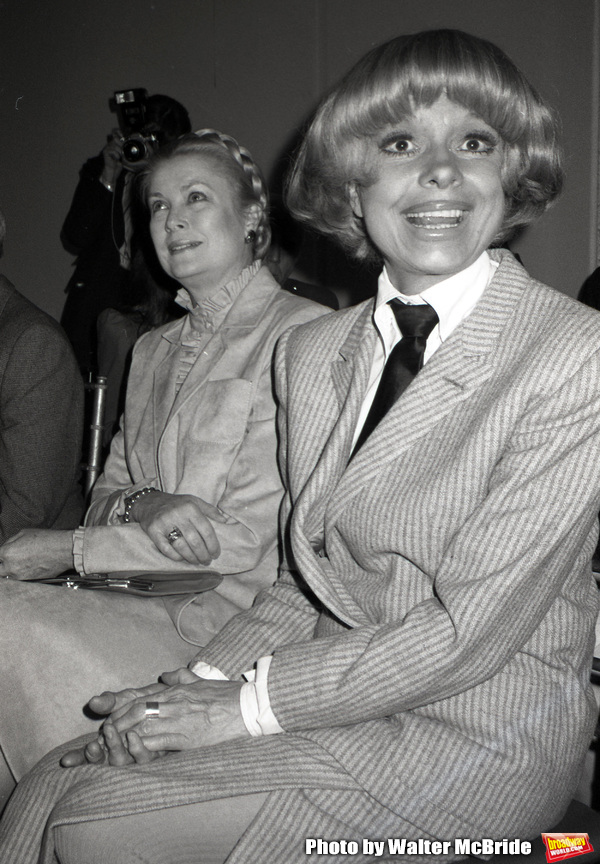Princess Grace Kelly and Carol Channing attend the Theatre Hall Of Fame Awards held o Photo