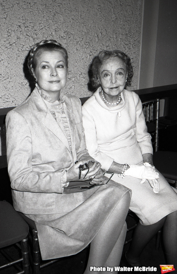 Princess Grace Kelly and Lillian Gish attend the Theatre Hall Of Fame Awards held on  Photo